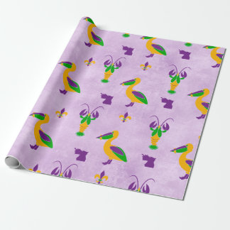 Louisiana Thmed Mardi Gras Cadeaupapier