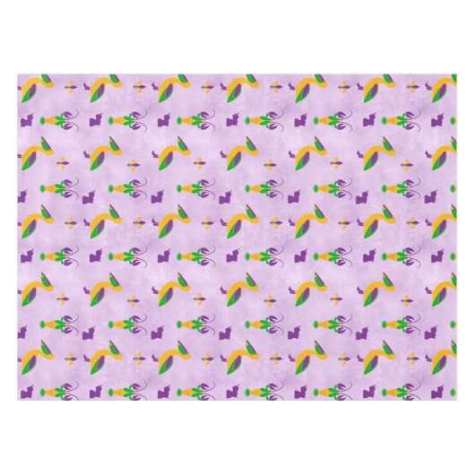 Louisiana Thmed Mardi Gras Tafelkleed (Voorkant (Horizontaal))