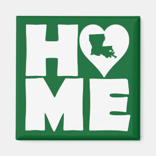 Louisiana Thuis Hart Staat Koelkastmagneet Magneet