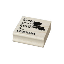 Louisiana thuis is waar het hart ligt rubberstempel