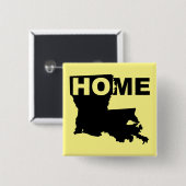 Louisiana thuis weg van de Button Badge Pin (Voorkant /achterkant)