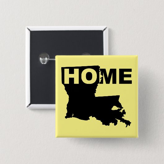 Louisiana thuis weg van de Button Badge Pin (Voorkant /achterkant)