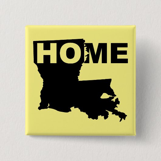 Louisiana thuis weg van de Button Badge Pin (Voorkant)