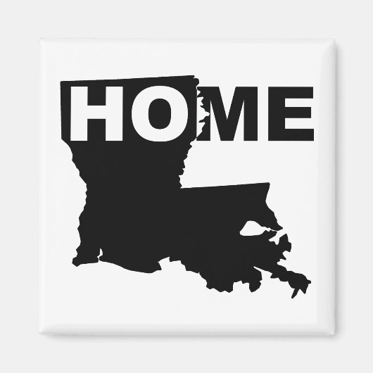 Louisiana Thuis Weg Van Staat Koelkastmagneet Magneet (Voorkant)