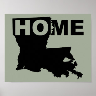 Louisiana Thuis Weg Van State Poster Bord