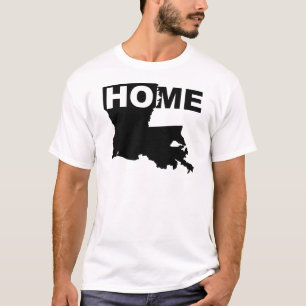 Louisiana Thuis Weg Van State T-Shirt Tees