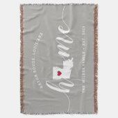 Louisiana Thuisstaat Gepersonaliseerd Deken (Voorkant Verticaal)