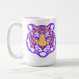 Louisiana Tiger Coffee Cup - Handgetekende Tijger Koffiemok