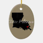 Louisiana Town Keramisch Ornament (Voorkant)
