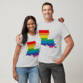louisiana trots . gestreept. t-shirt (Unisex)