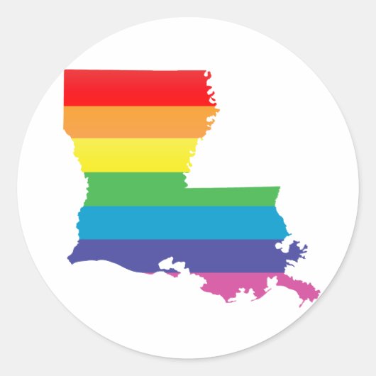 louisiana trots . ronde sticker (Voorkant)