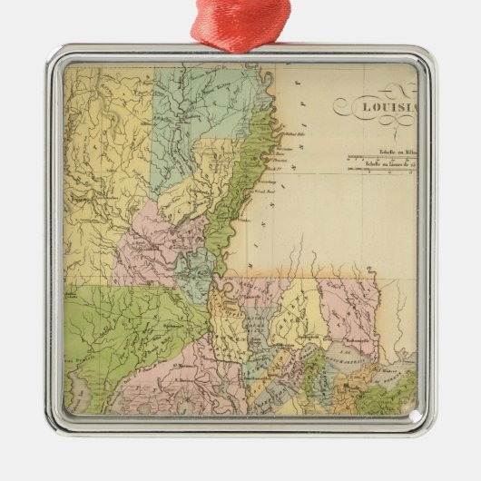 Louisiana US Metalen Ornament (Voorkant)