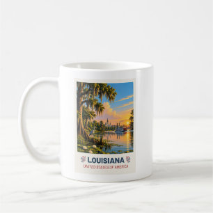 Louisiana USA – Antieke Reisbeker Koffiemok