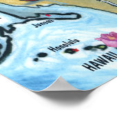 Louisiana USA Map Poster (Hoek)