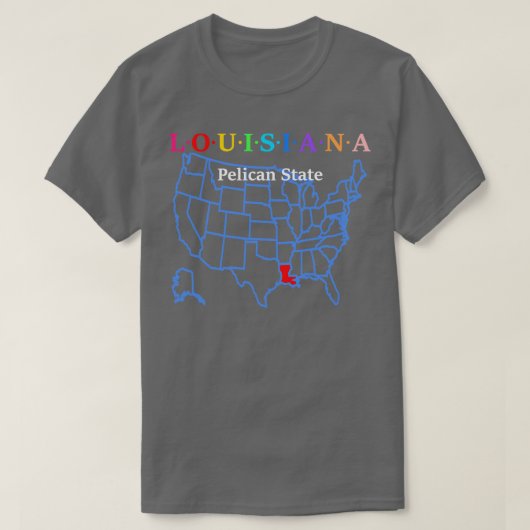 Louisiana USA T-shirt (Design voorkant)