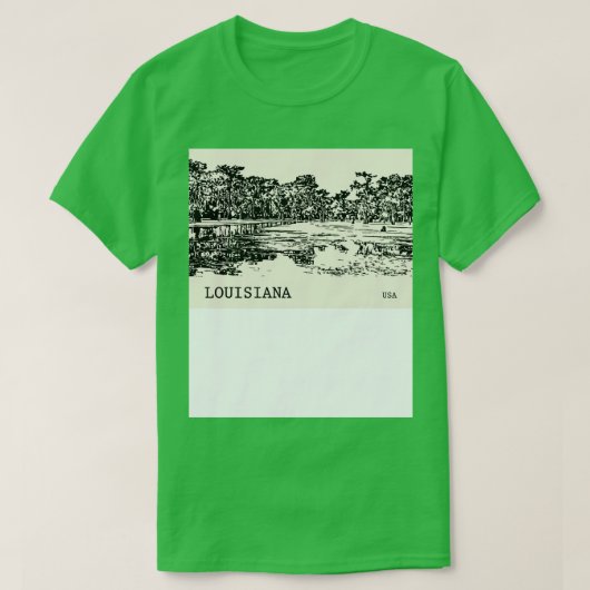 Louisiana USA TShirt - 1 (Design voorkant)