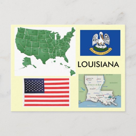 Louisiana, Verenigde Staten Briefkaart (Voorkant)
