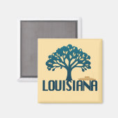 Louisiana Verenigde Staten Magneet (Voorkant / Achterkant)