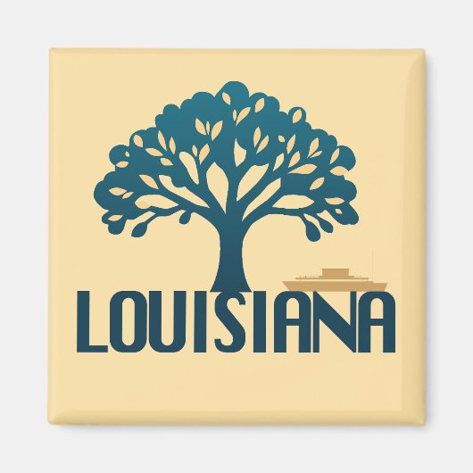 Louisiana Verenigde Staten Magneet (Voorkant)