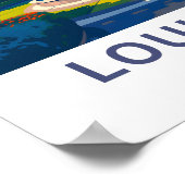 Louisiana Verenigde Staten Reisprint Poster (Hoek)