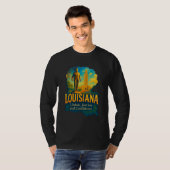 Louisiana vibrant artistic T-shirt design!  (Voorkant volledig)