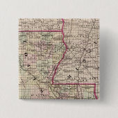 Louisiana Vierkante Button 5,1 Cm (Voorkant)