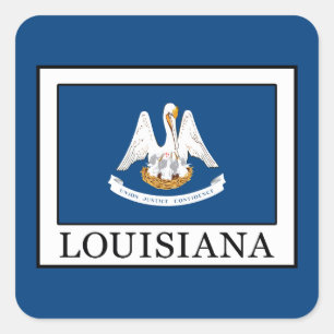 Louisiana Vierkante Sticker