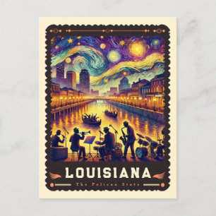 Louisiana Vincent van Gogh geïnspireerd Briefkaart