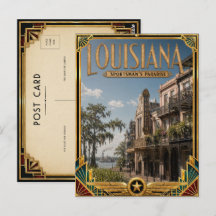 Louisiana Vintage Art Deco Gouden Tijdperk