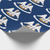 Louisiana vlag cadeaupapier (Hoek)