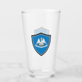 Louisiana vlag glas (Achterkant)