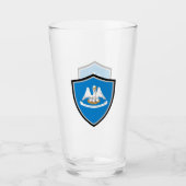 Louisiana vlag glas (Voorkant)