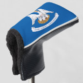Louisiana vlag golfheadcover (3/4 voorkant)