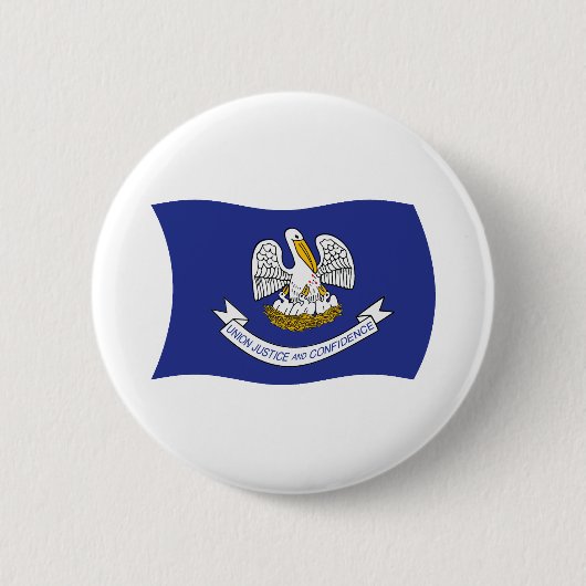 Louisiana Vlag Knop Ronde Button 5,7 Cm (Voorkant)