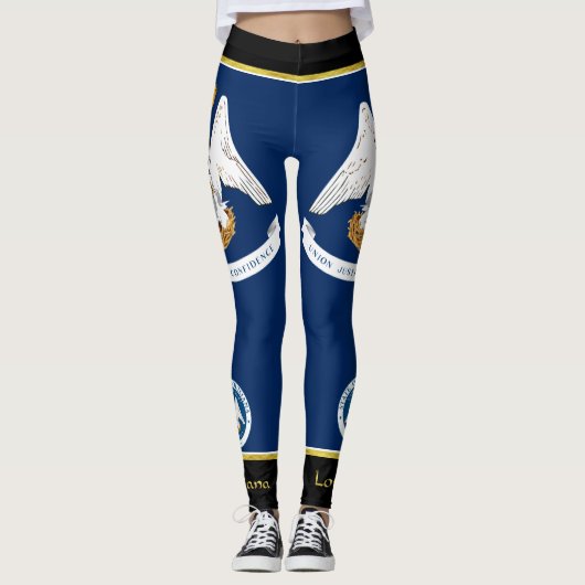 Louisiana vlag leggings (Voorkant)