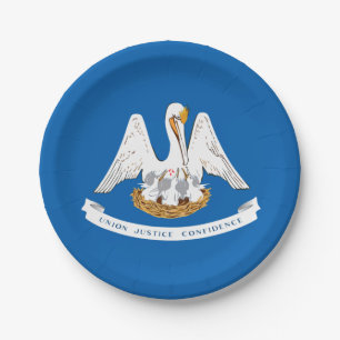 Louisiana vlag papieren bordje