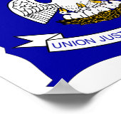 Louisiana-vlag Poster (Hoek)