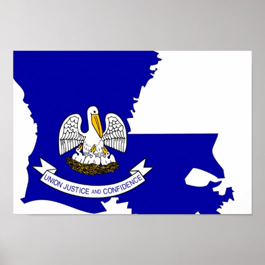Louisiana-vlag Poster (Voorkant)
