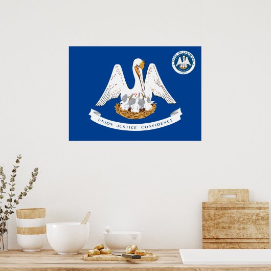 Louisiana vlag poster (Keuken)