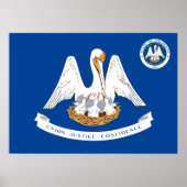 Louisiana vlag poster (Voorkant)