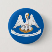 Louisiana vlag ronde button 5,7 cm (Voorkant)