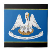 Louisiana vlag tegeltje (Voorkant)