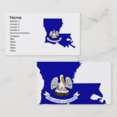 Louisiana-vlag Visitekaartje (Voorkant / Achterkant)