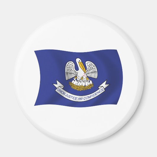 Louisiana Vlagmagneet Magneet (Voorkant)