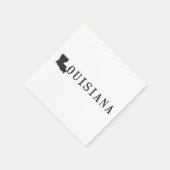 Louisiana vormgegeven brief Louisiana woord kunst Servetten (Hoek)