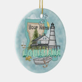 Louisiana Vuurtoren Keramisch Ornament (Rechts)