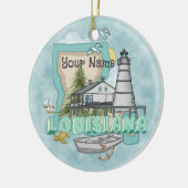 Louisiana Vuurtoren Keramisch Ornament (Links)