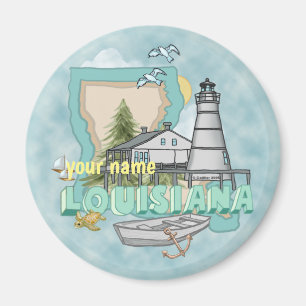 Louisiana Vuurtoren magneet