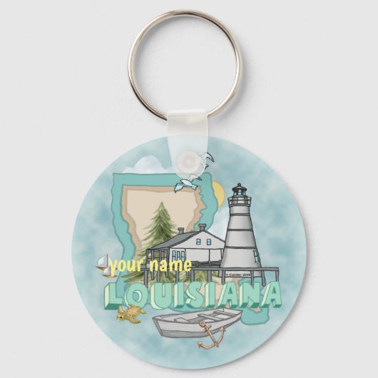 Louisiana-vuurtoren sleutelhanger (Voorkant)