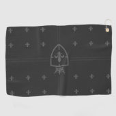 Louisiana wapenschild Fleur de Lis Golfhanddoek (Horizontaal)